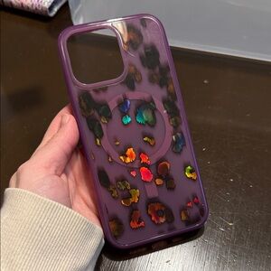 Purple Leopard Print Slim Otterbox iPhone 16 Pro Max